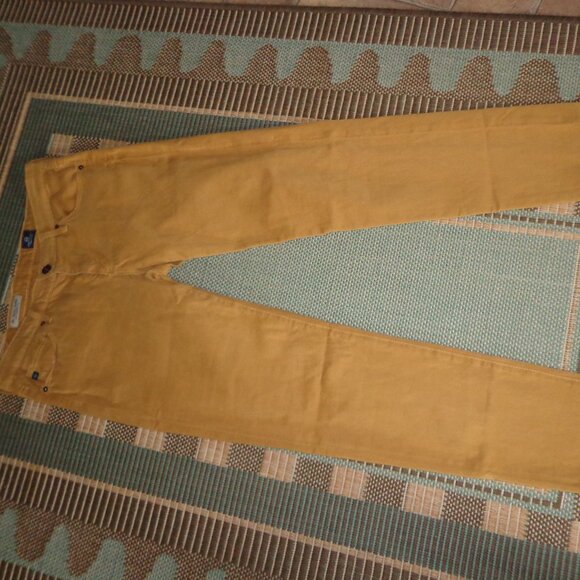 AG Adriano Goldschmied the Stevie Ankle Slim Straight Leg Pant 28R Camel - Picture 2 of 16